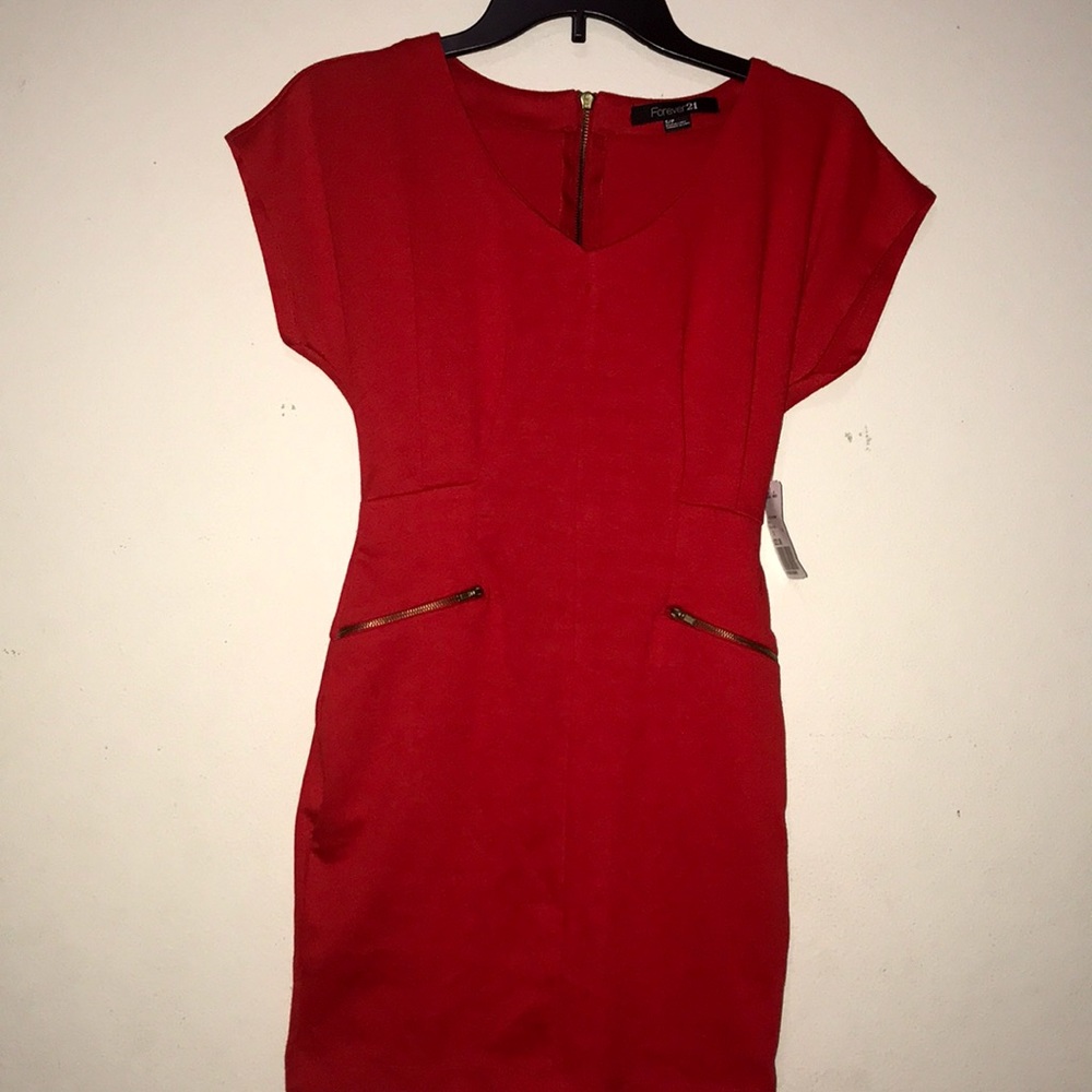 Red party dress